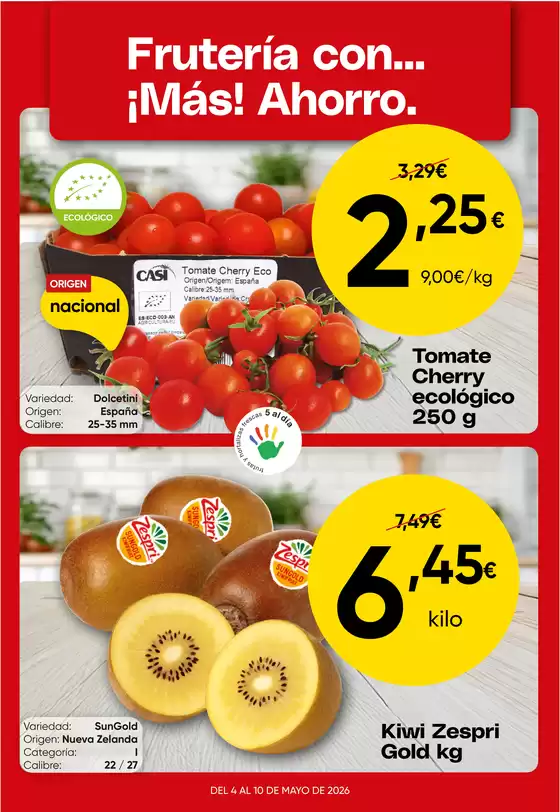 Catálogo Froiz | Frutería con... ¡Más! Ahorro. | 2026-05-04T00:00:00.000Z - 2026-05-10T00:00:00.000Z