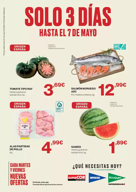 Catálogo Hipercor | Solo 3 Días | 2026-05-05T00:00:00.000Z - 2026-05-07T00:00:00.000Z