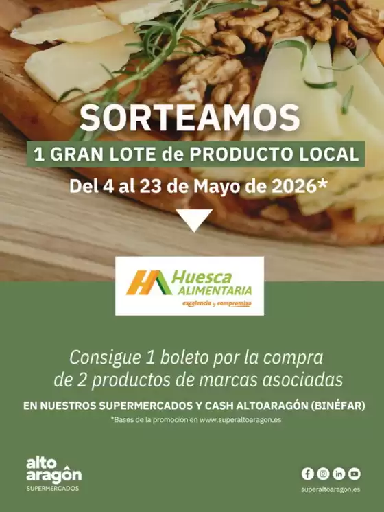 Catálogo Supermercados Altoaragón | Sorteo | 2026-05-05T00:00:00.000Z - 2026-05-23T00:00:00.000Z