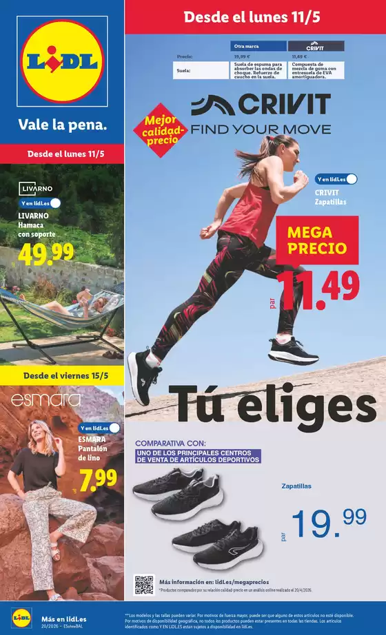 Catálogo Lidl en Puerto de la Torre | ¡Bazar Lidl! Ofertas válidas del 11/05 al 17/05 | 2026-05-11T00:00:00.000Z - 2026-05-17T00:00:00.000Z