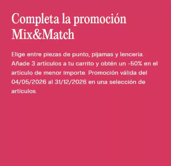 Catálogo Intimissimi | Promoción | 2026-05-05T00:00:00.000Z - 2026-12-31T00:00:00.000Z