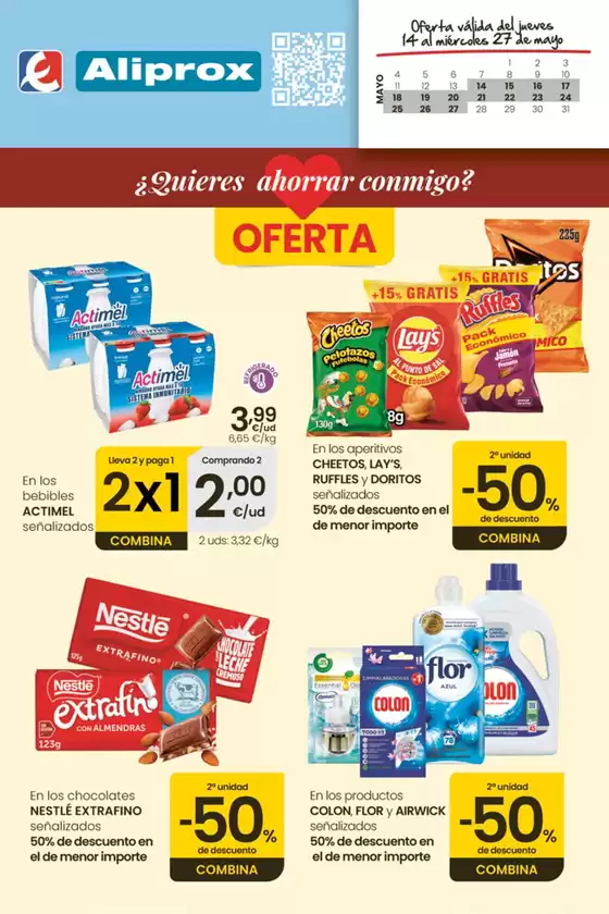 Catálogo Eroski en Brea de Aragón | ¿Quieres ahorrar conmigo? | 2026-05-14T00:00:00.000Z - 2026-05-27T00:00:00.000Z