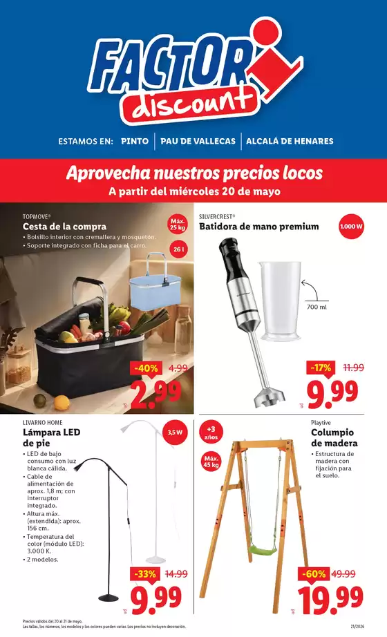 Catálogo FACTORI discount en Mundaka | Factori discount - Ofertas válidas del 20/05 al 25/05 | 2026-05-20T00:00:00.000Z - 2026-05-25T00:00:00.000Z