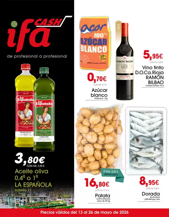 Catálogo Cash Ifa | Precios válidos del 13 al 26 de mayo de 2026 | 2026-05-13T00:00:00.000Z - 2026-05-26T00:00:00.000Z