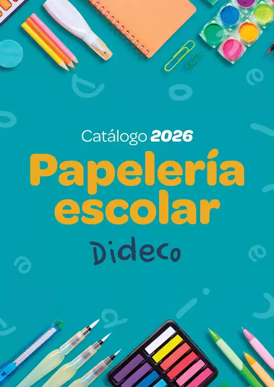 Catálogo Dideco | Papelería escolar | 2026-05-13T00:00:00.000Z - 2026-12-31T00:00:00.000Z