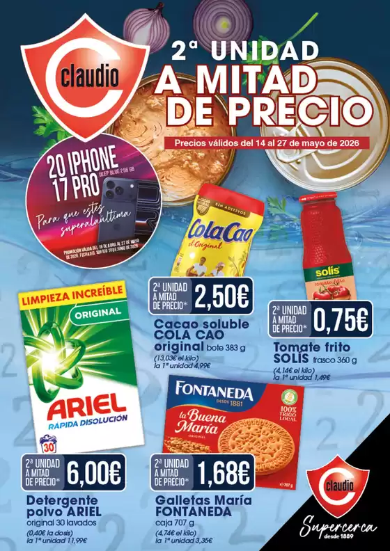 Catálogo Claudio |  2a Unidad A Mitad De Precio | 2026-05-14T00:00:00.000Z - 2026-05-27T00:00:00.000Z