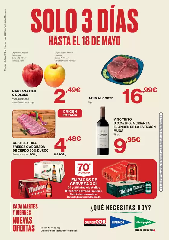 Catálogo El Corte Inglés | Solo 3 Días | 2026-05-15T00:00:00.000Z - 2026-05-18T00:00:00.000Z