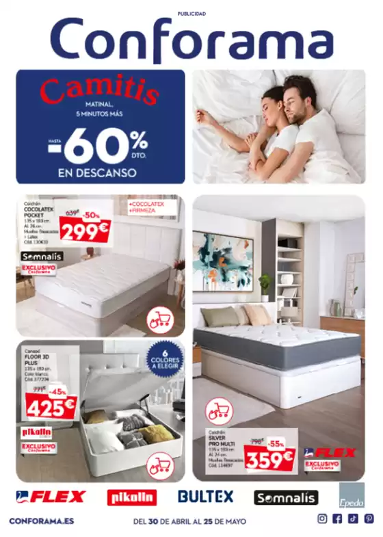 Catálogo Conforama en Congosto | Hasta el 25/05/2026 | 2026-04-30T00:00:00.000Z - 2026-05-25T00:00:00.000Z