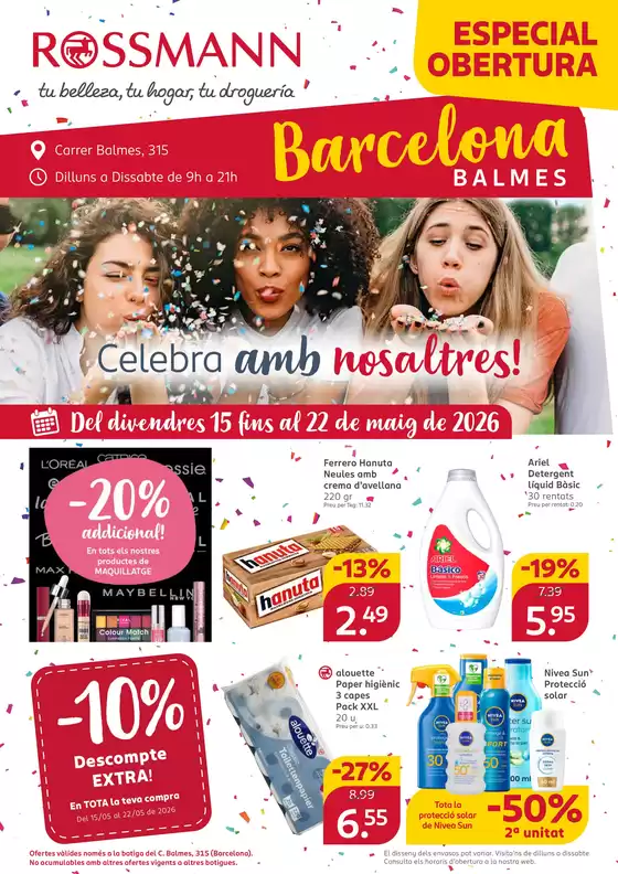 Catálogo Rossmann | ESPECIAL OBERTURA | 2026-05-15T00:00:00.000Z - 2026-05-22T00:00:00.000Z