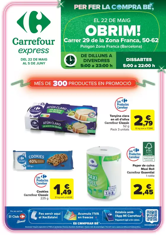 Catálogo Carrefour Express en Barcelona | Obrim! | 2026-05-22T00:00:00.000Z - 2026-06-05T00:00:00.000Z
