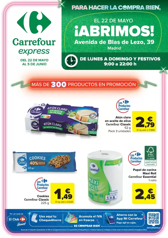 Catálogo Carrefour Express en Madrid | Abrimos! | 2026-05-22T00:00:00.000Z - 2026-06-05T00:00:00.000Z