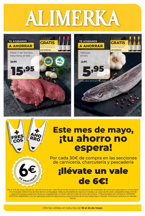 Catálogo Alimerka en Almendralejo | Semanal del 18 al 24 de mayo Asturias | 2026-05-18T00:00:00.000Z - 2026-05-24T00:00:00.000Z