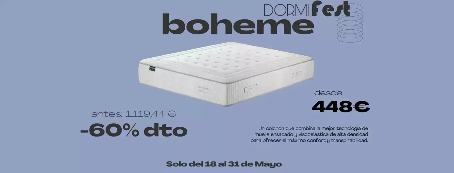 Catálogo Dormitienda | -60% dto | 2026-05-18T00:00:00.000Z - 2026-05-31T00:00:00.000Z