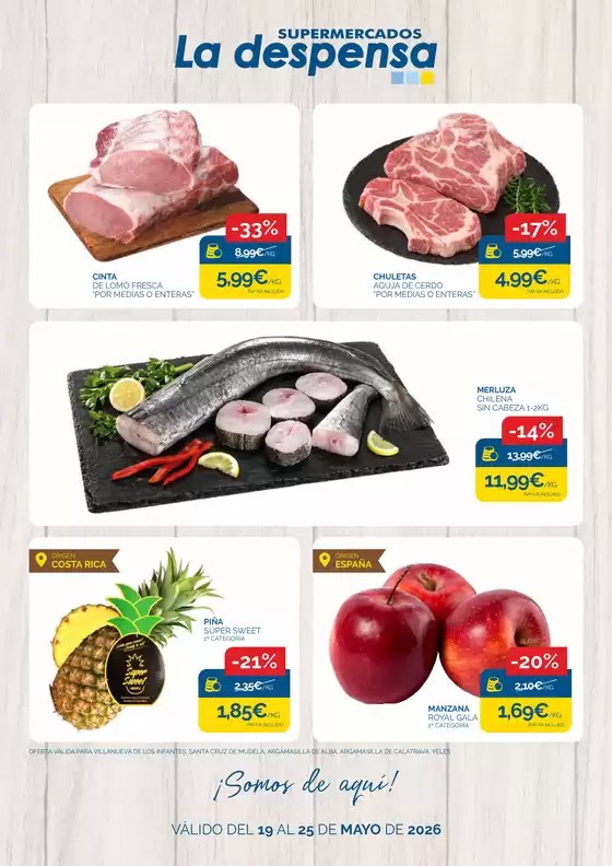 Catálogo Supermercados La Despensa en Las huesas | ¡Somos de aquí! | 2026-05-19T00:00:00.000Z - 2026-05-25T00:00:00.000Z