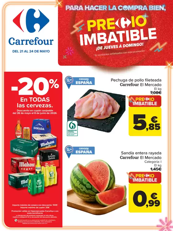 Catálogo Carrefour en Cádiz | PRECIO IMBATIBLE | 2026-05-21T00:00:00.000Z - 2026-05-24T00:00:00.000Z