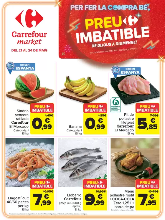 Catálogo Carrefour Market en Alicante | Preu imbatible | 2026-05-21T00:00:00.000Z - 2026-05-24T00:00:00.000Z
