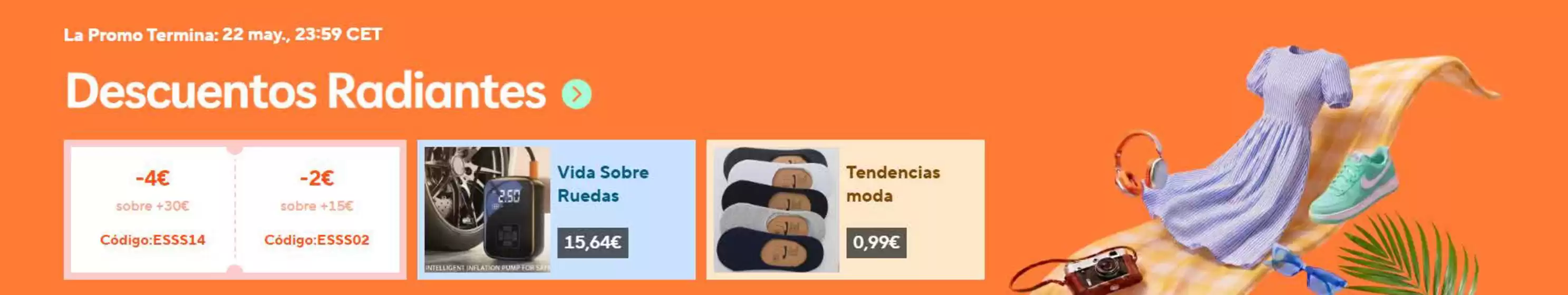 Catálogo Aliexpress | Descuentos Radiantes | 2026-05-19T00:00:00.000Z - 2026-05-22T00:00:00.000Z