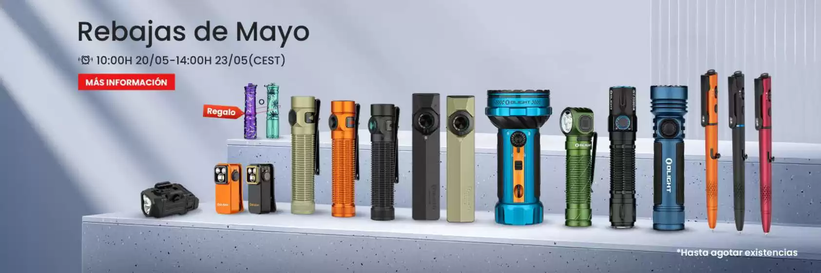 Catálogo Olight | Rebajas De Mayo | 2026-05-20T00:00:00.000Z - 2026-05-23T00:00:00.000Z