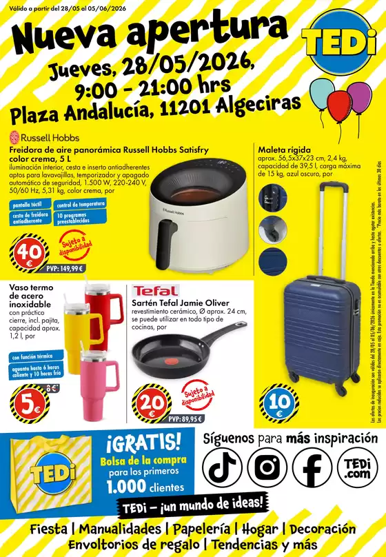 Catálogo TEDi en Miajadas | Nueva apertura | 2026-05-24T00:00:00.000Z - 2026-05-30T00:00:00.000Z