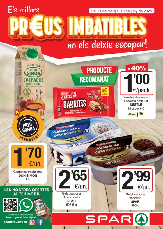 Catálogo SPAR Fragadis | Els Millors Preus Imbatibles | 2026-05-21T00:00:00.000Z - 2026-06-10T00:00:00.000Z