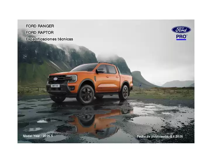 Catálogo Ford en Campanar | BRO Ranger 20265MY. | 2026-05-21T00:00:00.000Z - 2026-12-31T00:00:00.000Z