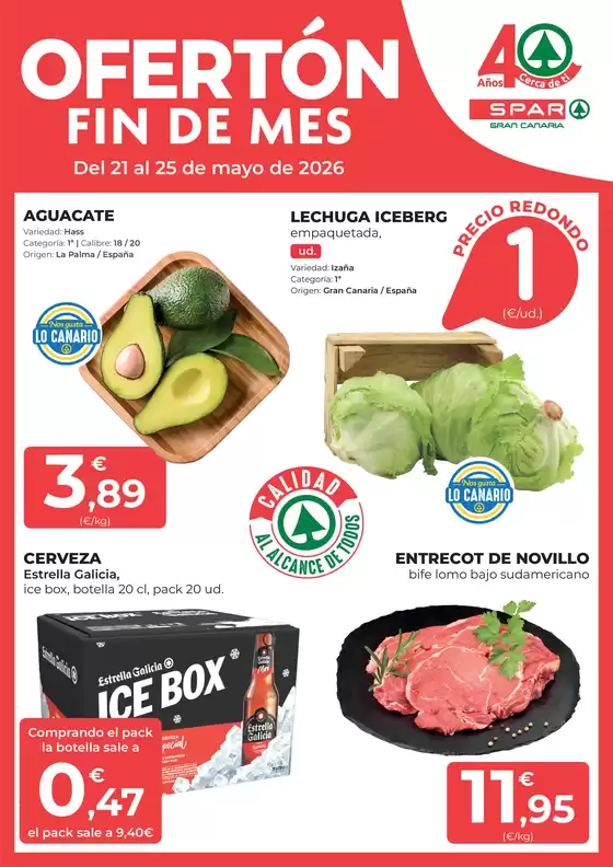 Catálogo SPAR Gran Canaria | Ofertón Fin De Mes | 2026-05-21T00:00:00.000Z - 2026-05-25T00:00:00.000Z