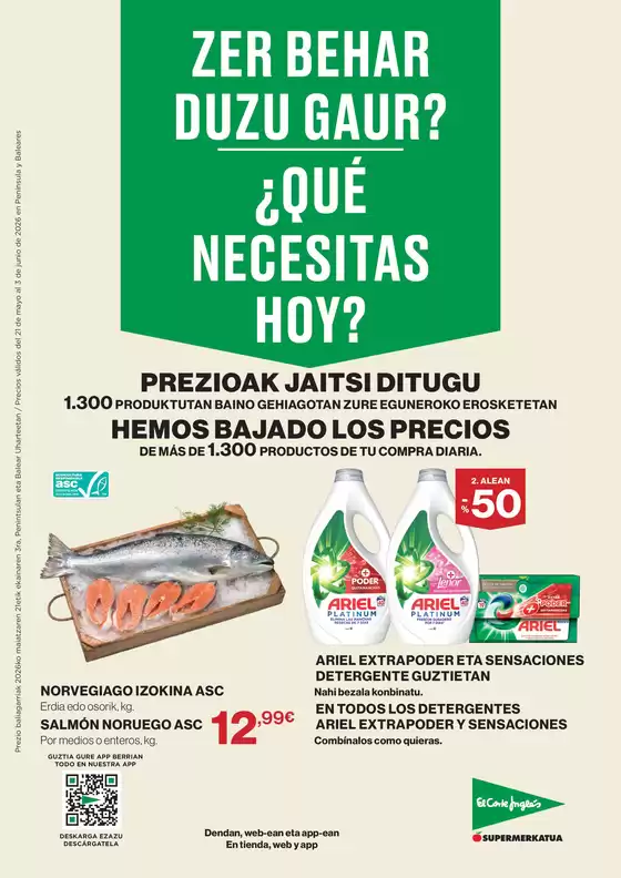 Catálogo El Corte Inglés | Qué necesitas hoy | 2026-05-21T00:00:00.000Z - 2026-06-03T00:00:00.000Z