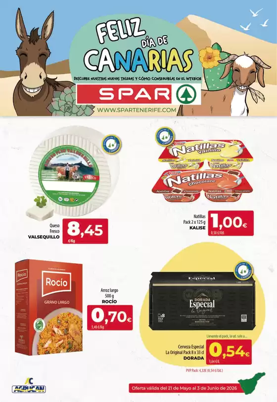 Catálogo Spar Tenerife | Oferta válida del 21 de Mayo al 3 de Junio de 2026 | 2026-05-21T00:00:00.000Z - 2026-06-03T00:00:00.000Z