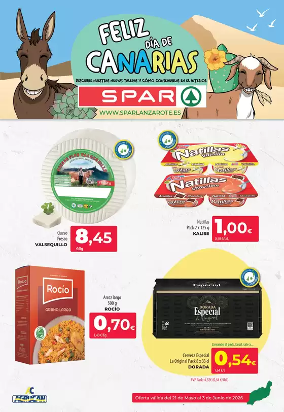 Catálogo SPAR Lanzarote | Oferta válida del 21 de Mayo al 3 de Junio de 2026 | 2026-05-21T00:00:00.000Z - 2026-06-03T00:00:00.000Z