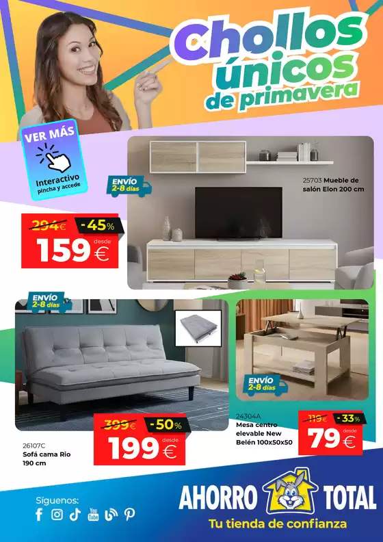 Catálogo Ahorro Total | Chollos únicos de primavera | 2026-05-22T00:00:00.000Z - 2026-05-31T00:00:00.000Z