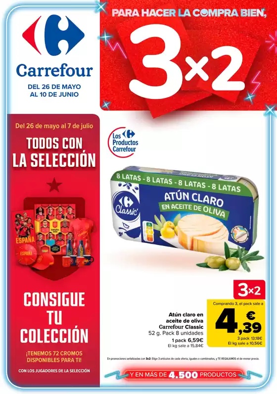 Catálogo Carrefour en Lugo | 3x2 + 2X1 ACUMULA CLUB | 2026-05-26T00:00:00.000Z - 2026-06-10T00:00:00.000Z