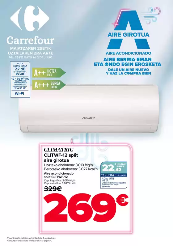 Catálogo Carrefour en Sodupe | AIRE ACONDICIONADO | 2026-05-25T00:00:00.000Z - 2026-07-02T00:00:00.000Z