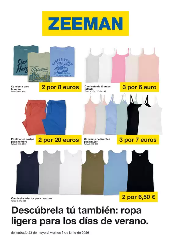 Catálogo ZEEMAN en Monóvar | Del sábado 23 de mayo al viernes 5 de junio de 2026 | 2026-05-23T00:00:00.000Z - 2026-06-05T00:00:00.000Z