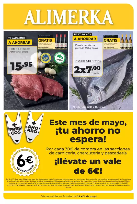 Catálogo Alimerka | Semanal del 25 al 31 de mayo Asturias | 2026-05-25T00:00:00.000Z - 2026-05-31T00:00:00.000Z