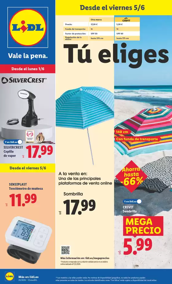 Catálogo Lidl en Facinas | ¡Bazar Lidl!- Ofertas válidas del 01/06 al 07/06 | 2026-06-01T00:00:00.000Z - 2026-06-07T00:00:00.000Z