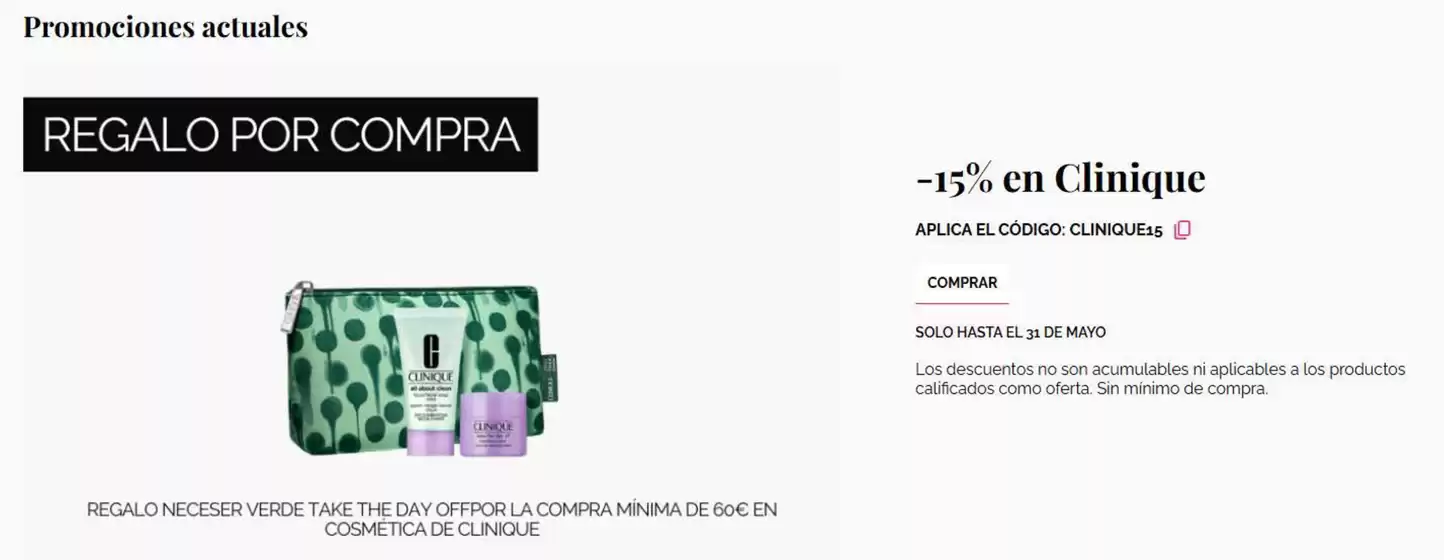 Catálogo Perfumerías Tin Tin | -15% en Clinique | 2026-05-26T00:00:00.000Z - 2026-05-31T00:00:00.000Z