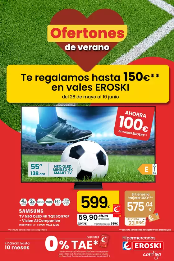 Catálogo Eroski en Cáceres | Conekta Ofertones de verano | 2026-05-28T00:00:00.000Z - 2026-06-10T00:00:00.000Z