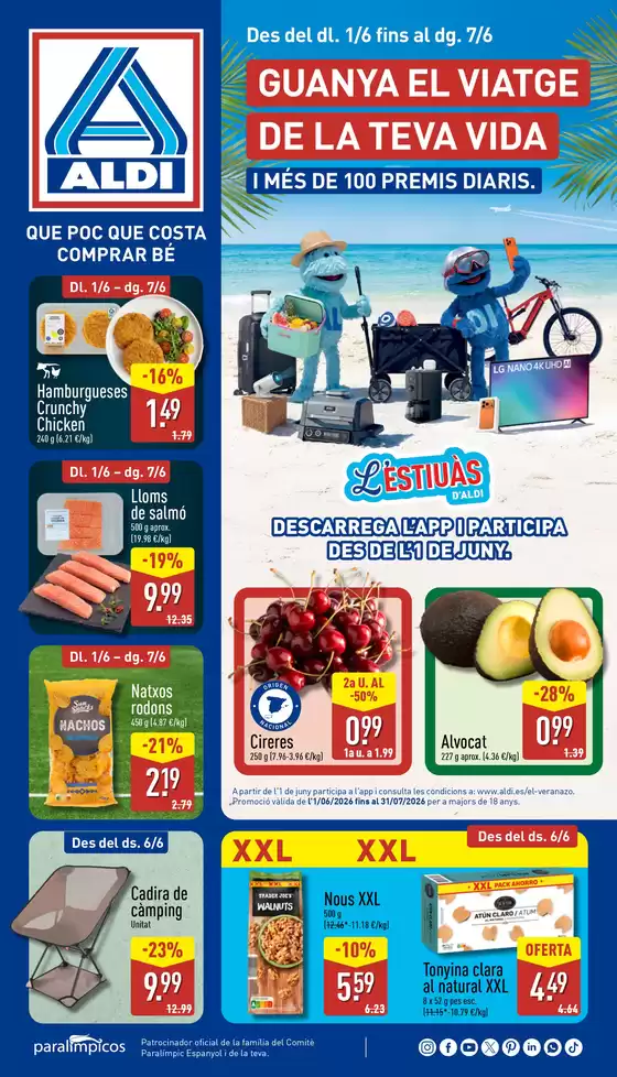 Catálogo ALDI en Sant Boi | Qué poco cuesta comprar bien | 2026-06-01T00:00:00.000Z - 2026-06-07T00:00:00.000Z
