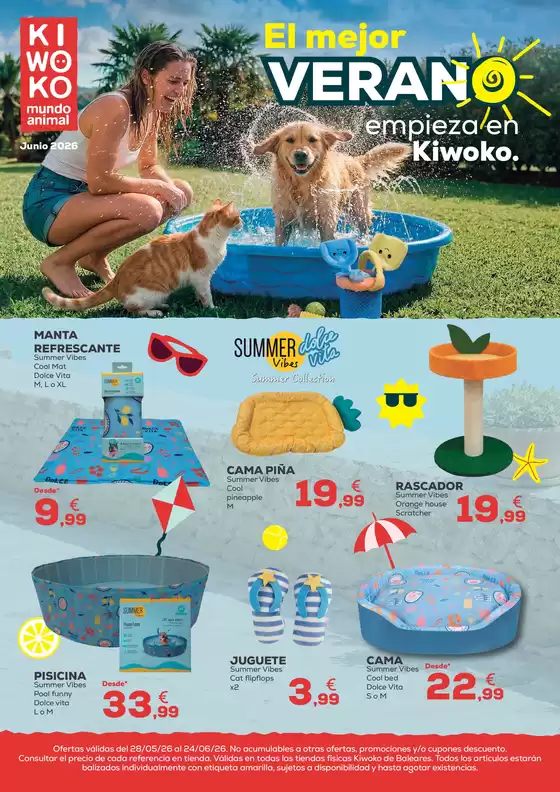 Catálogo Kiwoko | El mejor verano empieza en Kiwoko | 2026-05-28T00:00:00.000Z - 2026-06-24T00:00:00.000Z