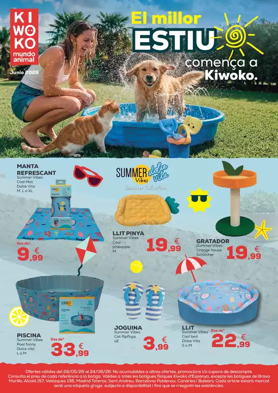 Catálogo Kiwoko | El millor estiu comença a Kiwoko | 2026-05-28T00:00:00.000Z - 2026-06-24T00:00:00.000Z
