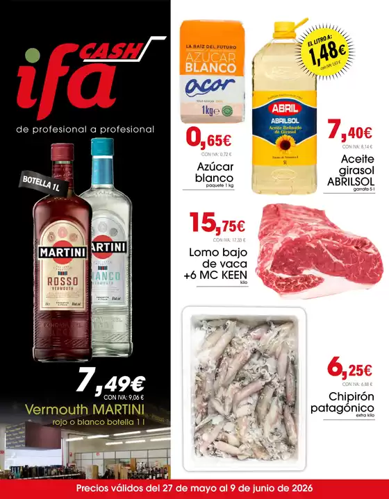 Catálogo Cash Ifa en Aguilar de Campoo | Precios válidos del 27 de mayo al 9 de junio de 2026 | 2026-05-27T00:00:00.000Z - 2026-06-09T00:00:00.000Z