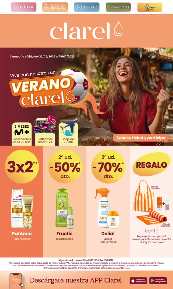 Catálogo Clarel en Granada | Vive Con Nosotros Un Veranо Clarel | 2026-05-28T00:00:00.000Z - 2026-07-19T00:00:00.000Z