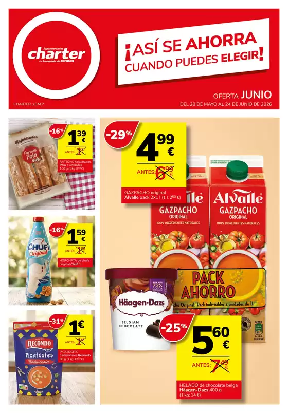 Catálogo Supermercados Charter | Del 28 De Mayo Al 24 De Junio De 2026 | 2026-05-28T00:00:00.000Z - 2026-06-24T00:00:00.000Z
