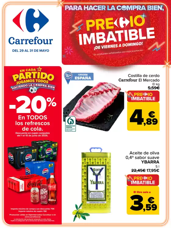 Catálogo Carrefour | PRECIO IMBATIBLE | 2026-05-29T00:00:00.000Z - 2026-05-31T00:00:00.000Z