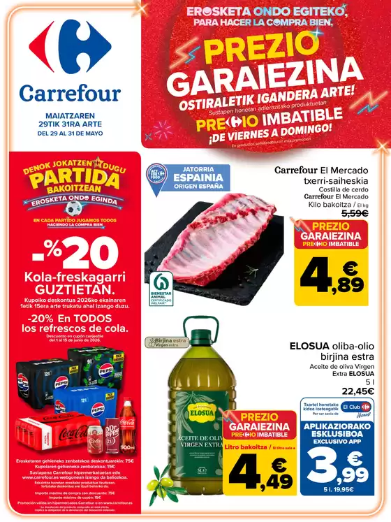 Catálogo Carrefour en Donostia-San Sebastián | PRECIO IMBATIBLE | 2026-05-29T00:00:00.000Z - 2026-05-31T00:00:00.000Z