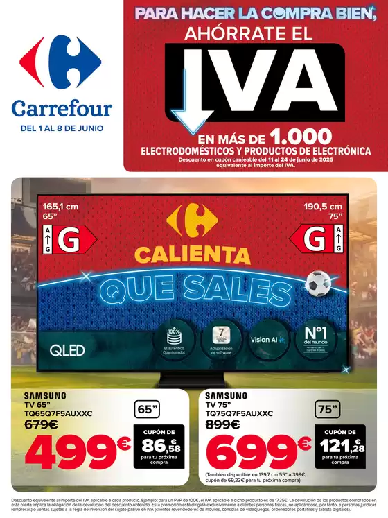 Catálogo Carrefour en Nadela | SIN IVA | 2026-06-01T00:00:00.000Z - 2026-06-08T00:00:00.000Z
