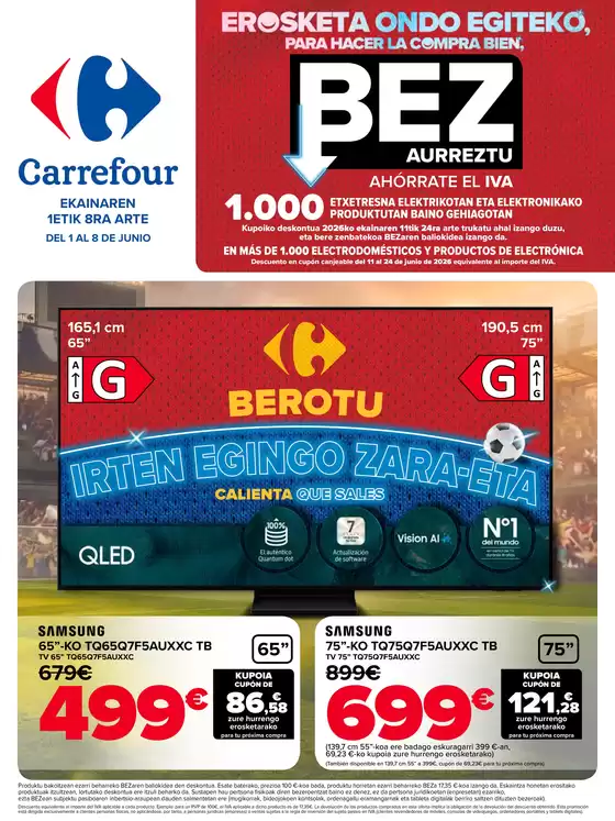Catálogo Carrefour en Galdames | SIN IVA | 2026-06-01T00:00:00.000Z - 2026-06-08T00:00:00.000Z