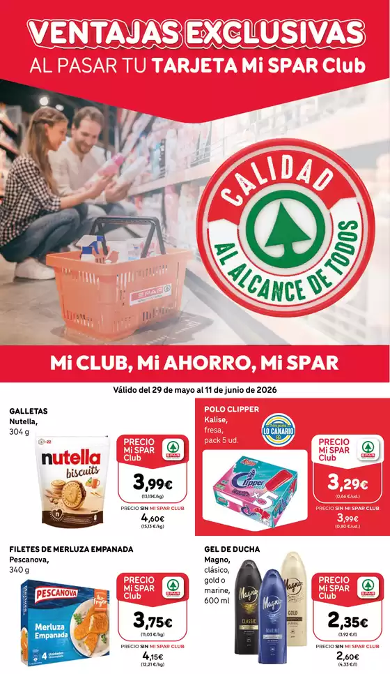 Catálogo SPAR Gran Canaria | Válido del 29 de mayo al 11 de junio de 2026 | 2026-05-29T00:00:00.000Z - 2026-06-11T00:00:00.000Z