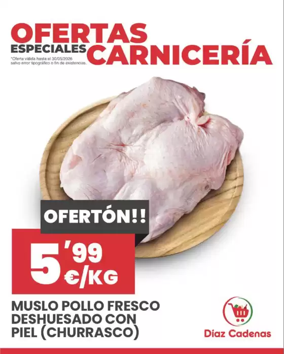 Catálogo Díaz Cadenas | Ofertas Especiales Carnicería | 2026-05-29T00:00:00.000Z - 2026-05-30T00:00:00.000Z
