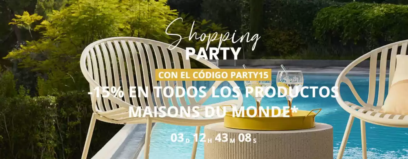 Catálogo Maisons du Monde | -15% En Todos Los Productos | 2026-05-29T00:00:00.000Z - 2026-06-02T00:00:00.000Z